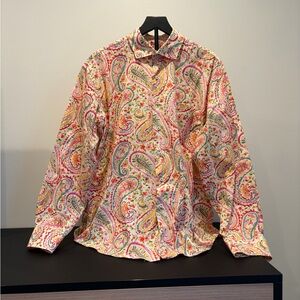 Alan Flusser Vibrant Paisley Dress Shirt